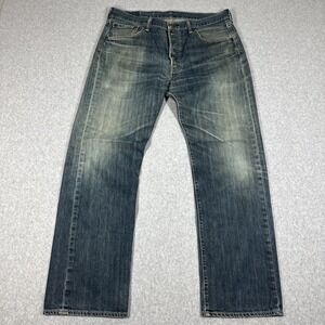 Levi's 501 Men's Clean Rigid Wash Button Fly Straight Denim Jeans Size 34x30